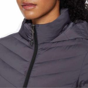 32 degree heat hooded insulated purple puffy winter jacket women’s size XL